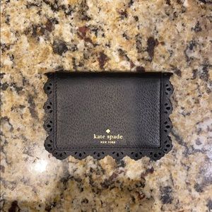 Kate Spade Cecelia Lace Black Leather Wallet